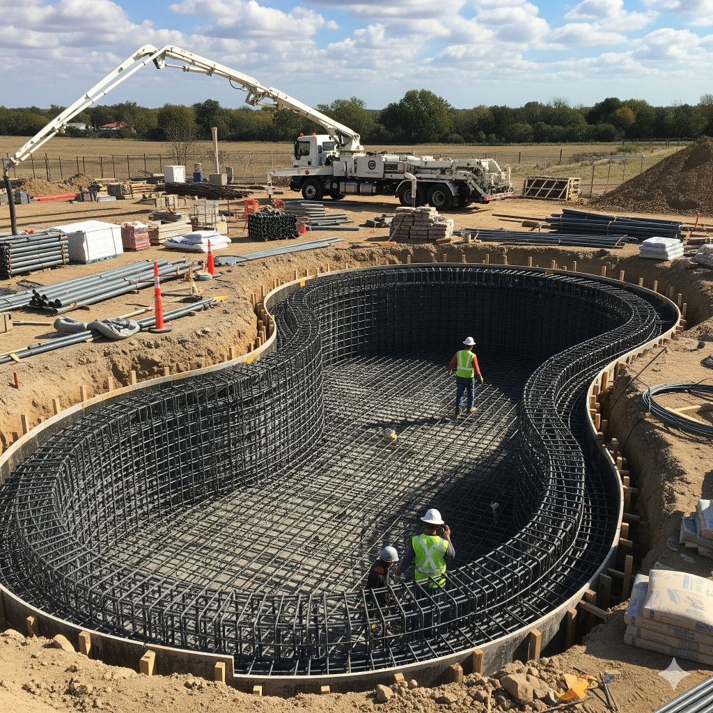 pool installation, inground pool installation, swimming pool installation