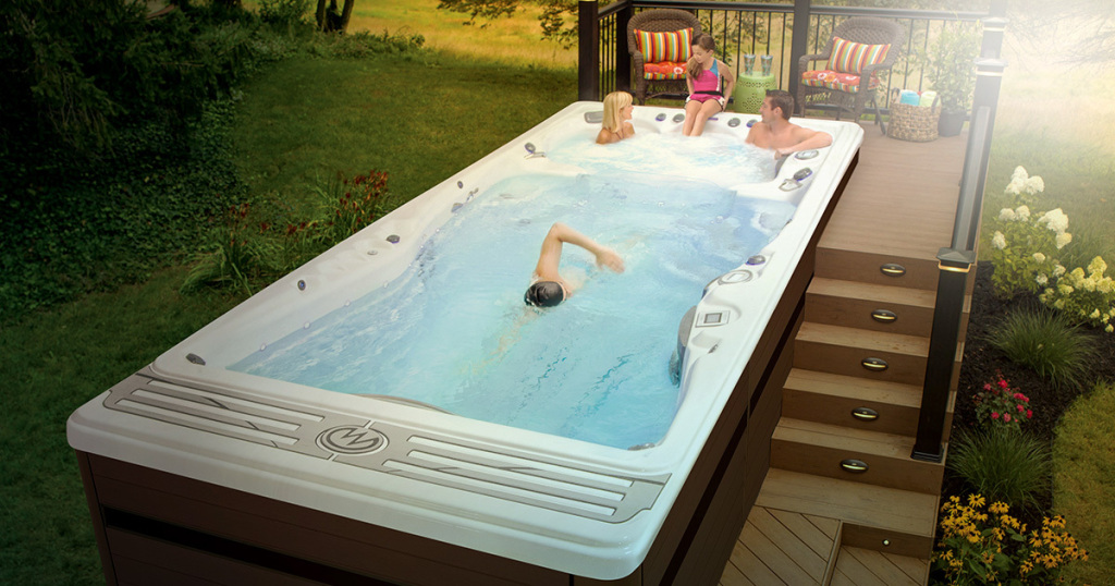 pool and hot tub