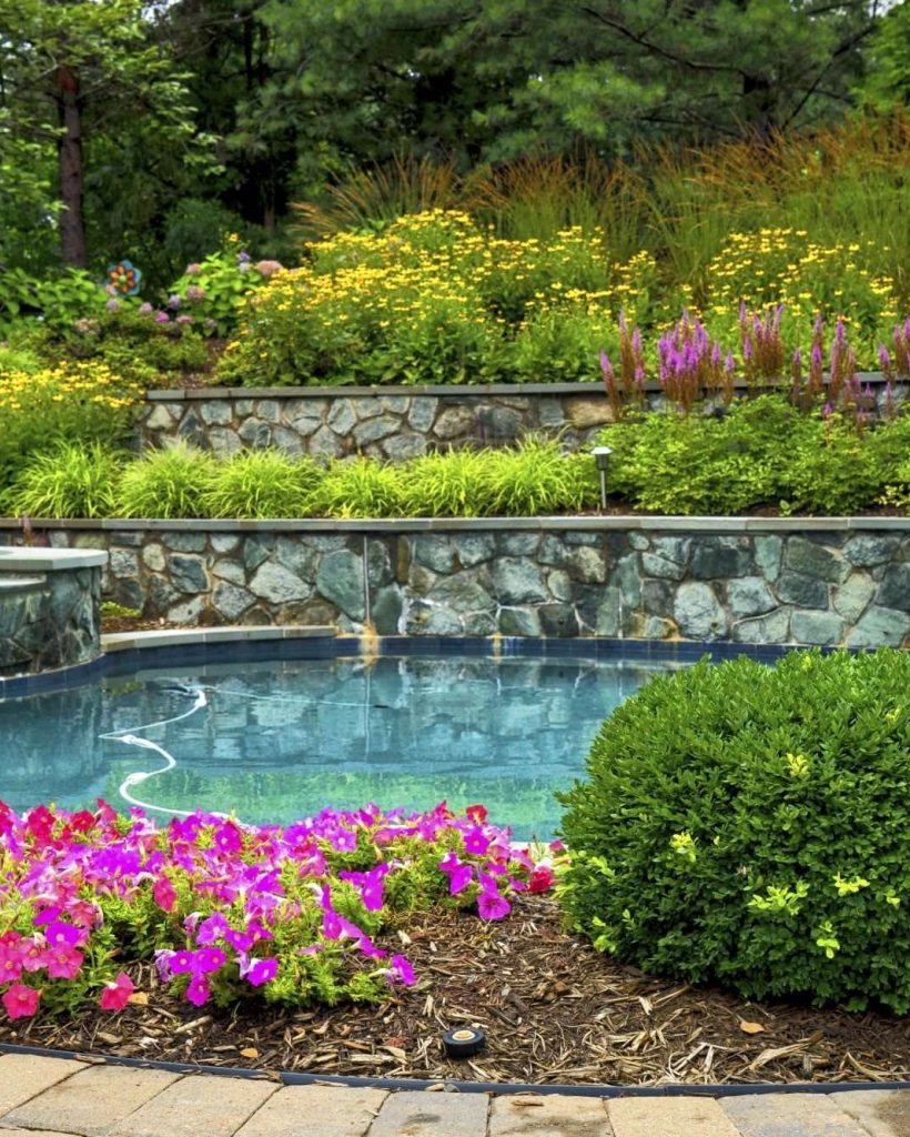 poolside landscaping